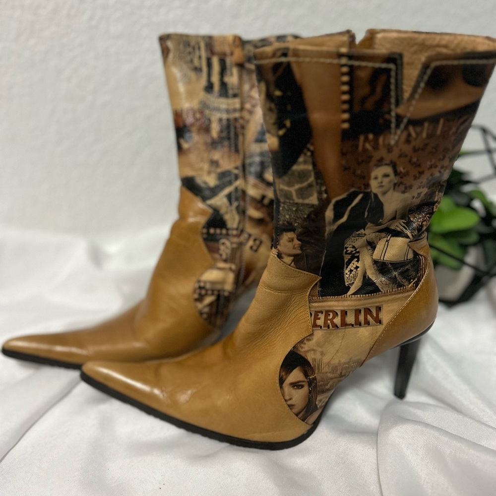 Stylish Tan Heeled Boots